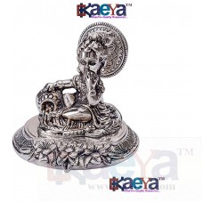 OkaeYa Silver Plated Laddu Gopal God Idol (14.4 cm x 15 cm x 10.7 cm, Silver)